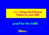 send 5000+ Unique Real Human Visitors to your LINK and proof for the traffic just
